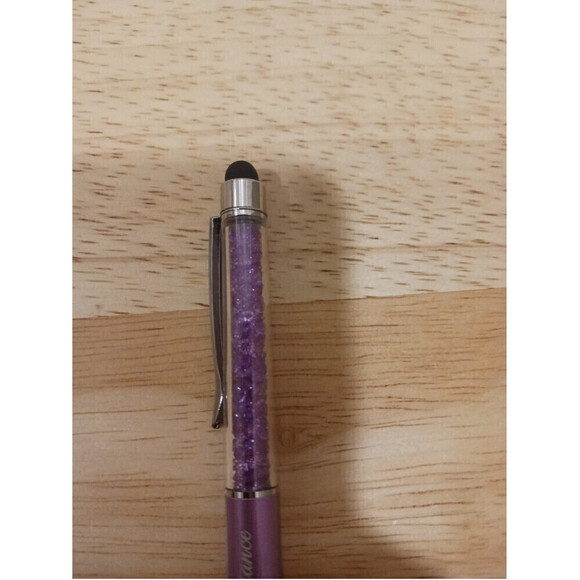 Hand Engraved Quote Pen In Light Purple - Picture 2 of 6